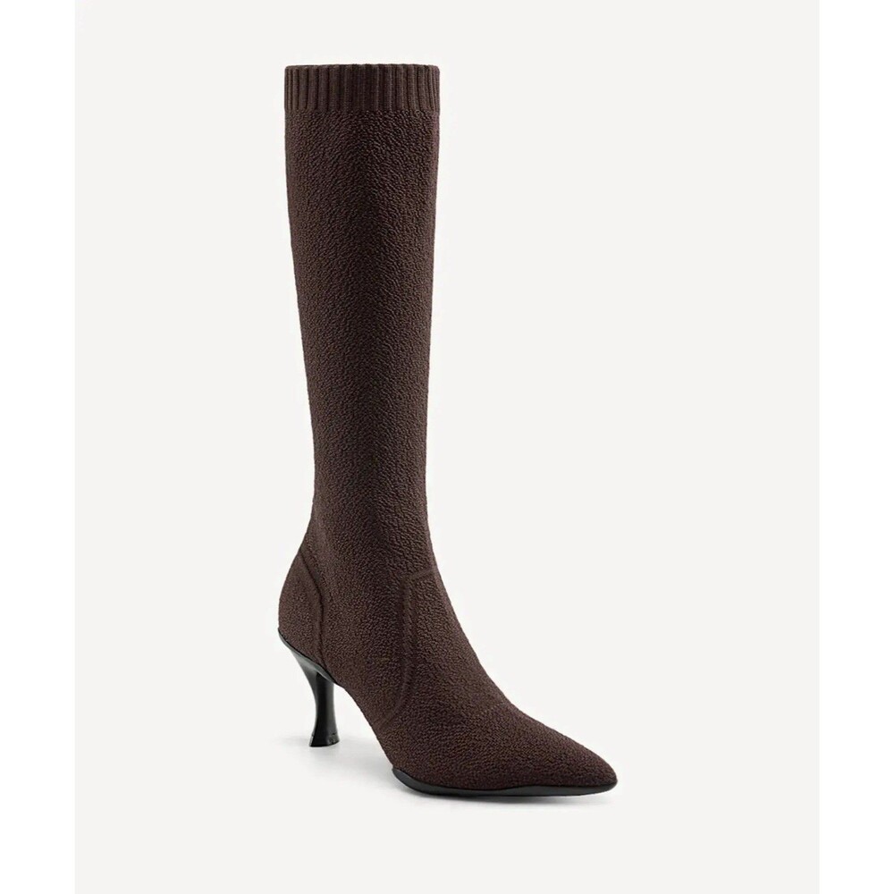 Cosy Island BelleVoyage Knee High Sock Boots Pointed Toe Women Sz 8 Brown